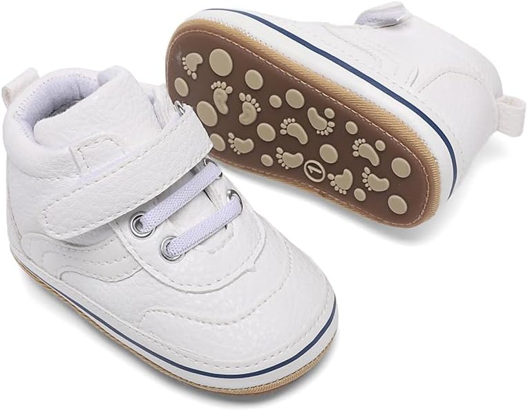 Clowora Baby Boys Girls Shoes Non-Slip Rubber Sole Sneakers Infant First - Image 4