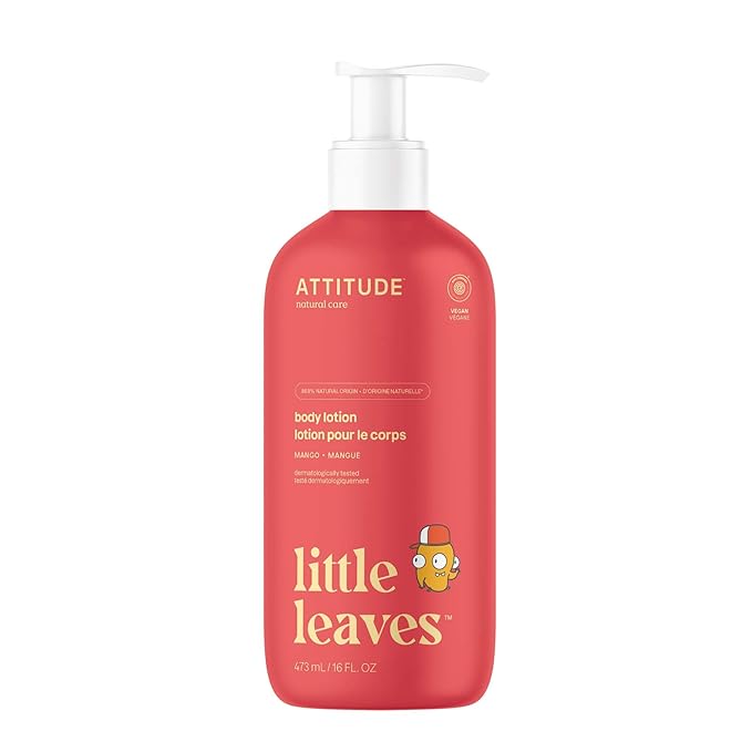 ATTITUDE Body Lotion for Kids, EWG Verifed Moisturizer, Dermatologically Tested by ATTITUDE