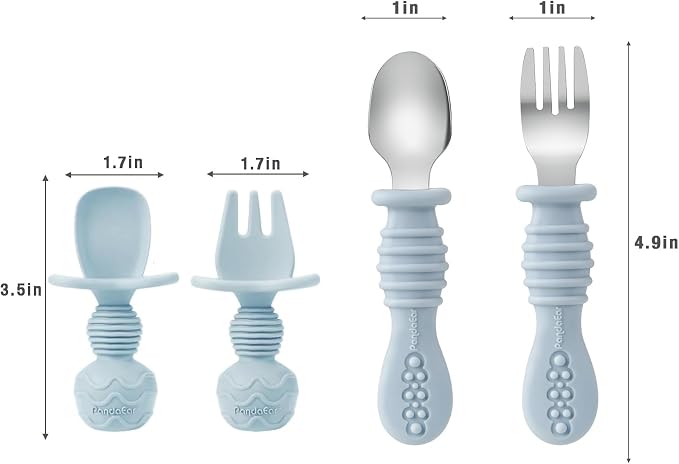 PandaEar Silicone Baby Feeding Set | 11PCS Baby Led Weaning Supplies Self - Image 6
