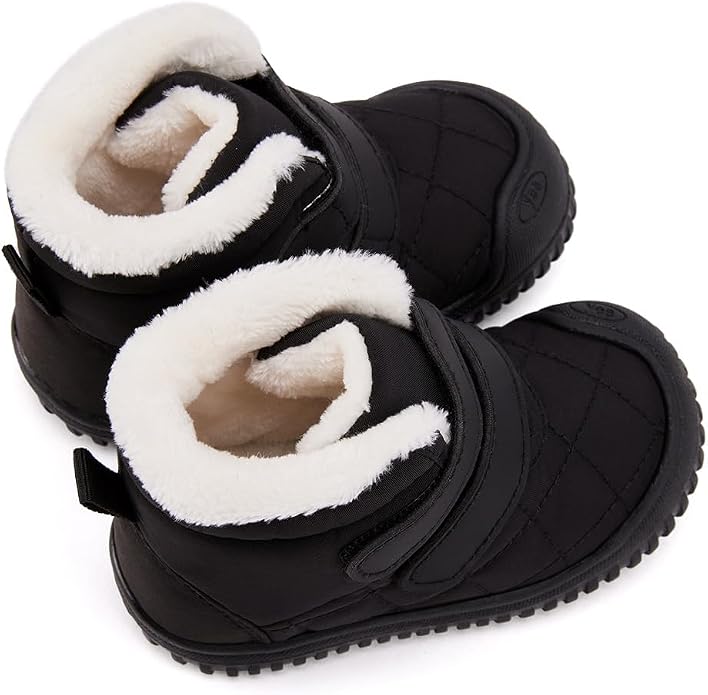BMCiTYBM Toddler Baby Snow Boots Winter Shoes Boys Girls Cold Weather Baby Faux - Image 5