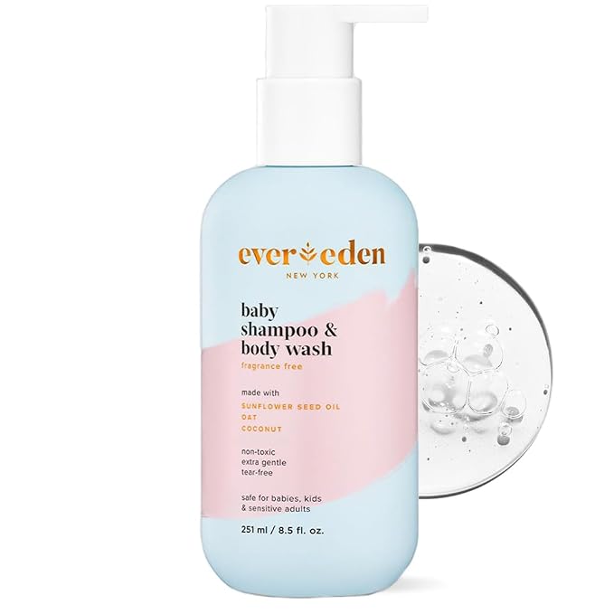Evereden Baby Shampoo & Body Wash 2-in-1, 8.5 fl oz | Gentle, Fragrance-Free by Evereden