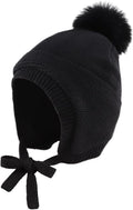 JANGANNSA Basic Winter Baby Boys Beanie Pompom Knitted Girls Hat Kids Earflap by JANGANNSA