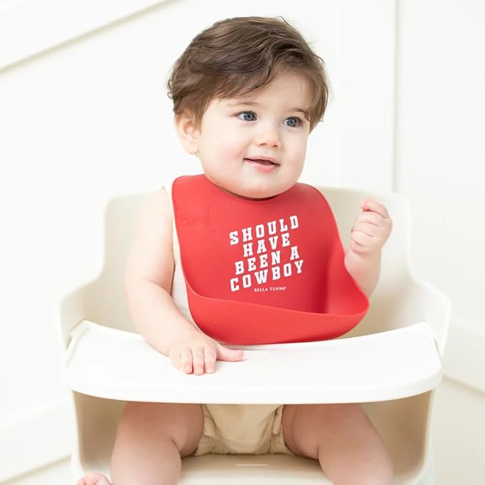 Baby Bib for Eating by Bella Tunno, Waterproof Silicone Bib - Image 2