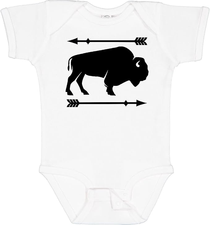 inktastic Buffalo Cute Animal Western Baby Bodysuit by Inktastic