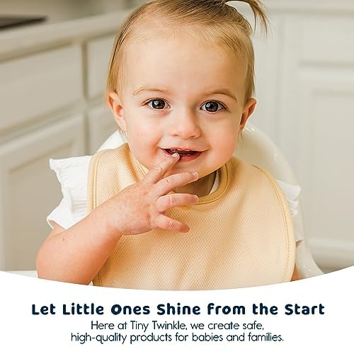 Tiny Twinkle 8 Pack Baby Bibs for Drooling and Teething – Waterproof & - Image 5