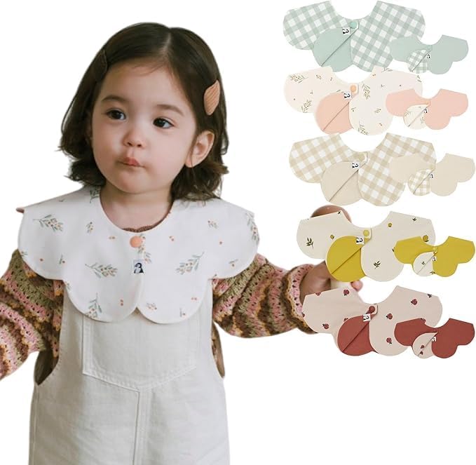 Konny Baby Bibs Set, 360 ​​° Rotate, Soft and Absorbent Bandana Drooling by Konny