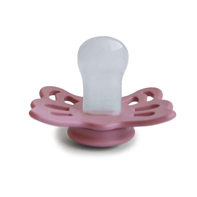 FRIGG Butterfly Anatomical SilkySoft Silicone Baby Pacifier | Made in Denmark | - Image 3