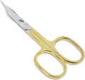 CS03 Professional Nail Cuticle Scissors, Hypoallergenic Gold Plated Sharp by CamilaSolingen