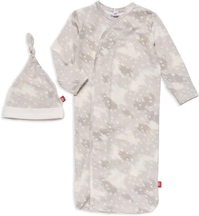 Magnetic Me Modal Newborn Sleeper Gown & Hat Set | Silky Soft Modal Fabric by magneticme