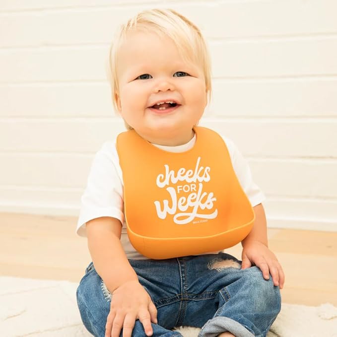 Baby Bib for Eating by Bella Tunno, Waterproof Silicone Bib - Image 2