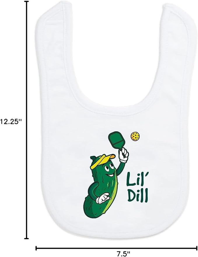 ChalkTalkSPORTS Pickleball Baby & Infant Bibs | Soft Microfiber Pickleball Baby - Image 4