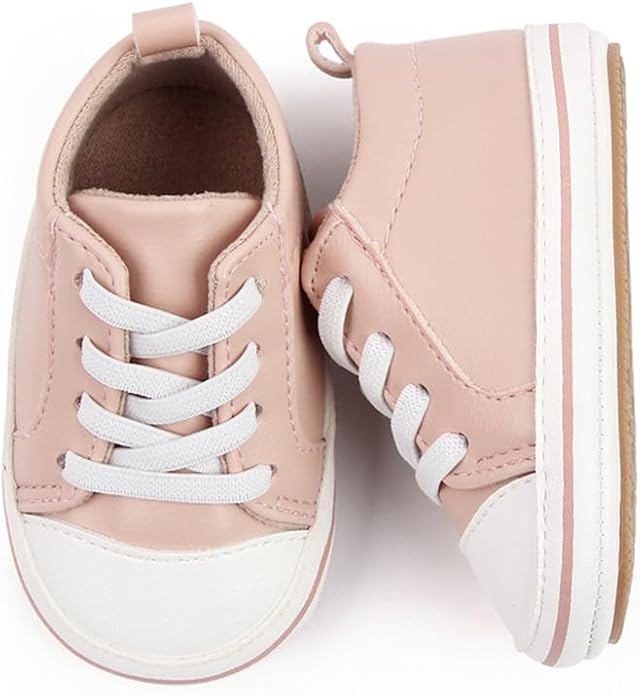 LONSOEN Baby Girls Boys Loafers Prewalker Dress Crib Shoes - Image 3