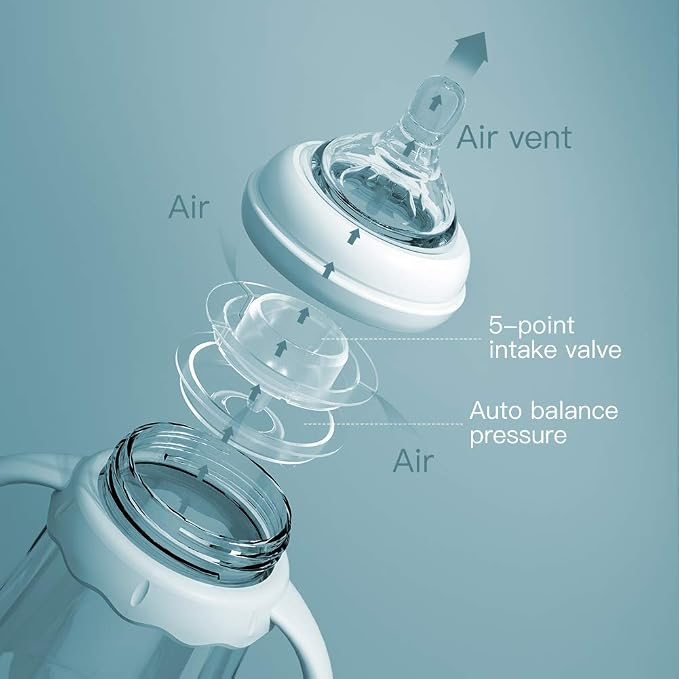 POTATO Glass Baby Bottles, Anti-Colic Breastfeeding Bottles - Image 3