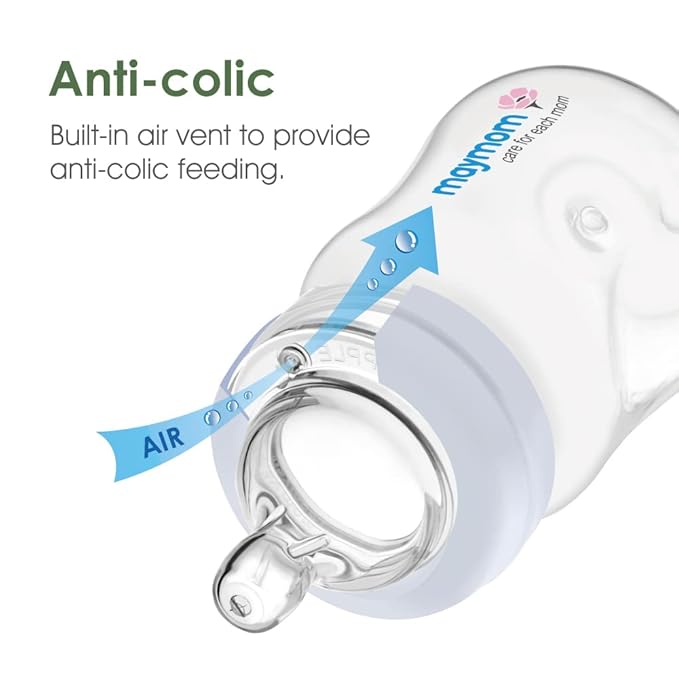Maymom Wide-Mouth Milk Storage Collection Feeding Bottle - Image 5
