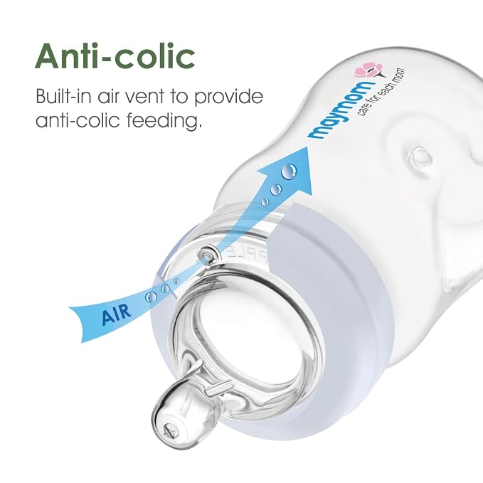 Maymom Wide-Mouth Milk Storage Feeding Collection Bottle - Image 6