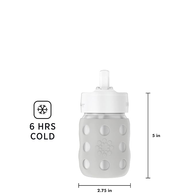 Lifefactory 8-Ounce Stainless-Steel Vacuum-Insulated Wide-Neck Baby Bottle - Image 5
