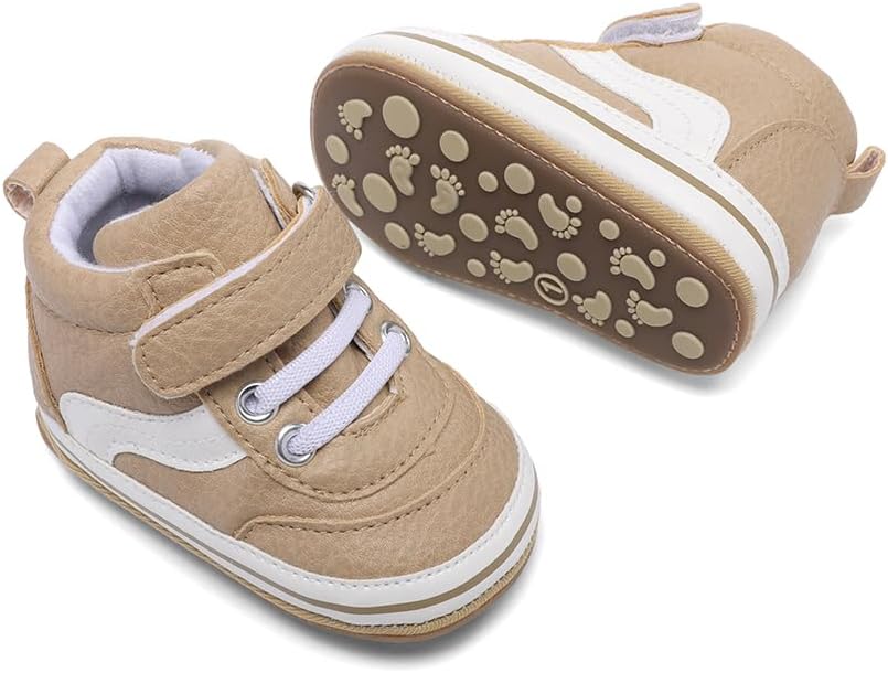 Clowora Baby Boys Girls Shoes Non-Slip Rubber Sole Sneakers Infant First - Image 2