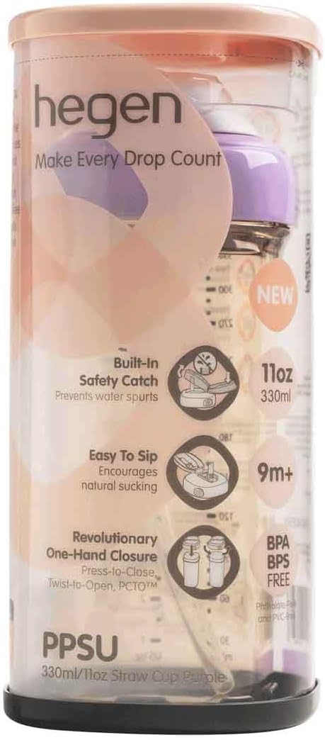 hegen PCTO™ 330ml/11oz Straw Cup PPSU Purple - Image 3