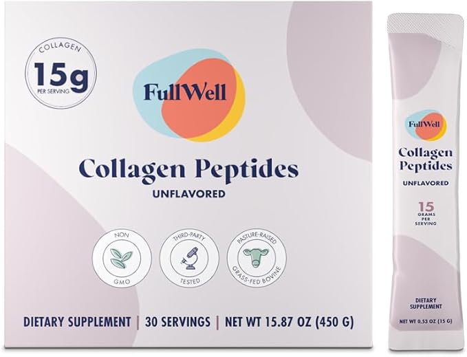FullWell Hydrolyzed Collagen Peptide Stick Packs, Breastfeeding & Pregnancy by FullWell