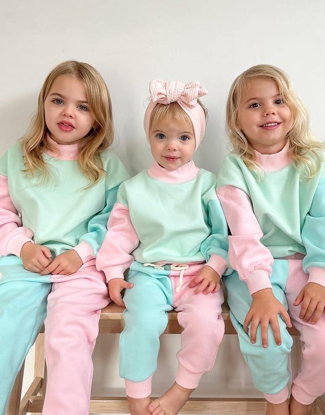 Fernvia Toddler Baby Girl Clothes 3 6 9 12 18 24 Months Fall Outfits Solid Long - Image 2