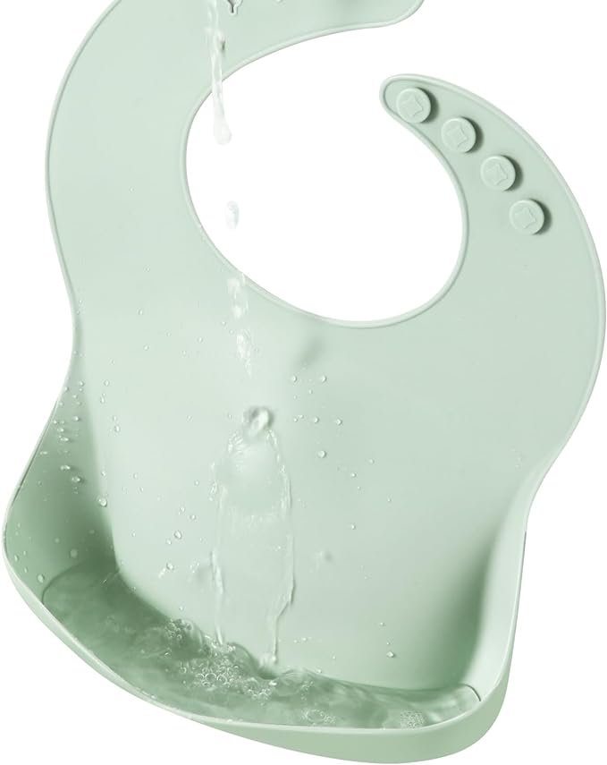 PandaEar Silicone Baby Bibs Set of 3 - Image 7