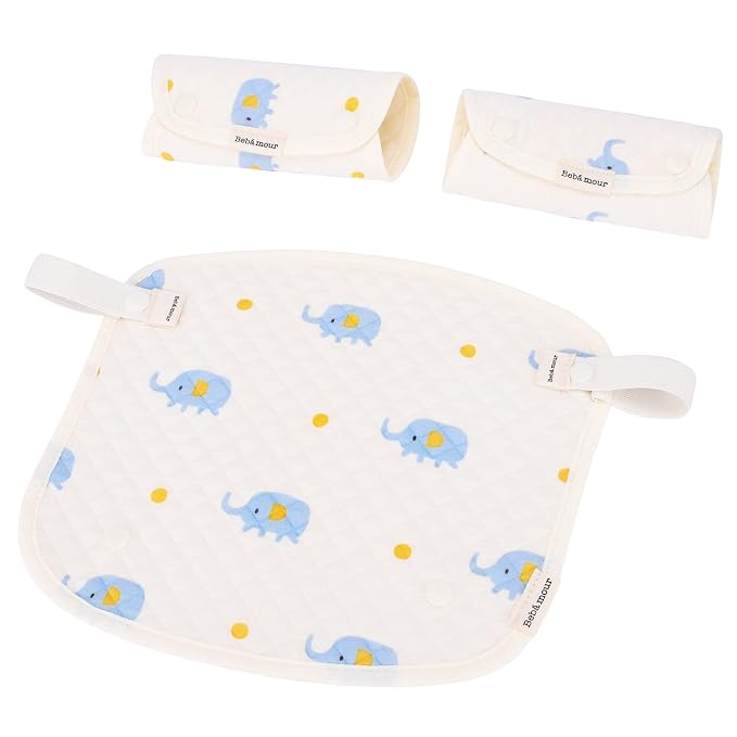 Bebamour Drool and Teething Reversible Cotton Pad by bebear