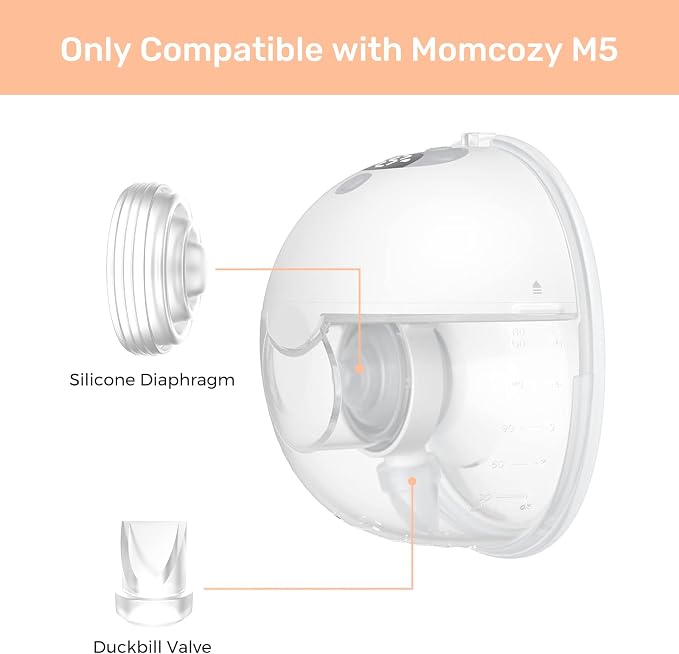 10PCS M5 Breast Pump Parts, Original Mom Cozy M5 Breastfeeding Essential - Image 2
