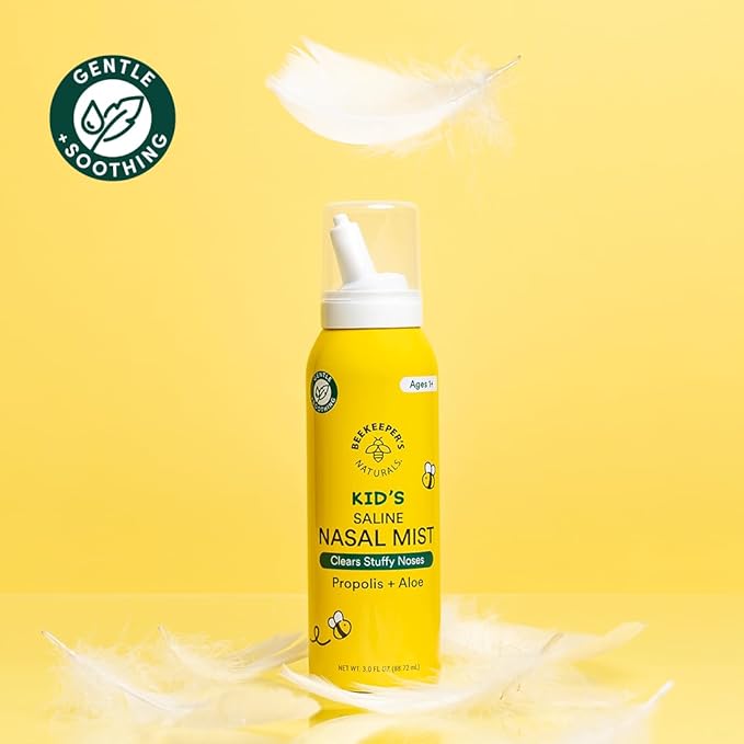 Kids' Saline Nasal Mist by Beekeeper's Naturals, Nasal Spray - Image 7