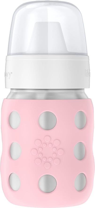 Lifefactory 8-Ounce Stainless-Steel Vacuum-Insulated Wide-Neck Baby Bottle by Lifefactory
