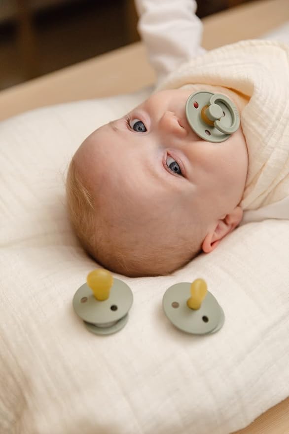 BIBS Pacifiers Colour Collection | Natural Rubber Baby Pacifier | Set of 2 - Image 5