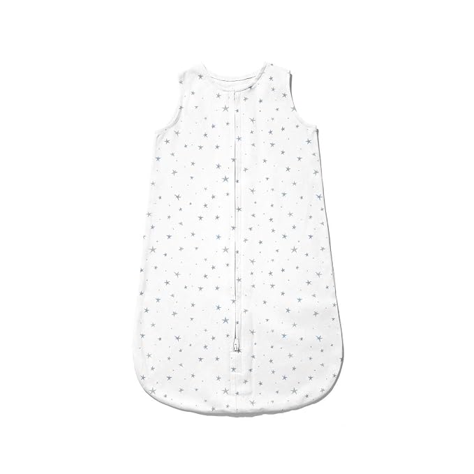 Ely's & Co. 100% Cotton Wearable Blanket Baby Sleep Bag Solid Dusty Blue and - Image 7