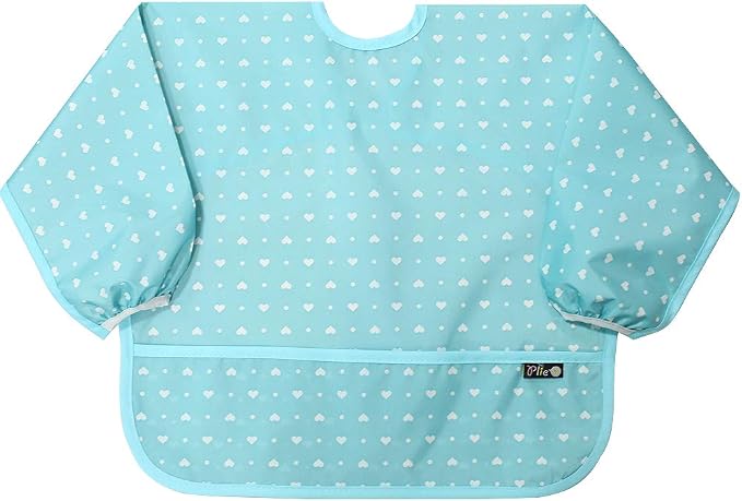Long Sleeve Waterproof Bib for Toddlers – Feeding Smock for Baby Mealtime by Plie