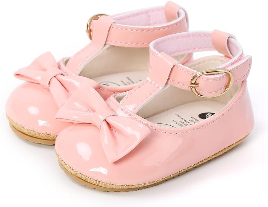 COSANKIM Baby Girls Mary Jane Flats Shoes Anti-Slip Rubber Sole Infant Toddler - Image 5
