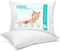 Nestl 2 Pack Toddler Pillow for Sleeping 13 x 18, Small Kids Pillow for Travel by Nestl