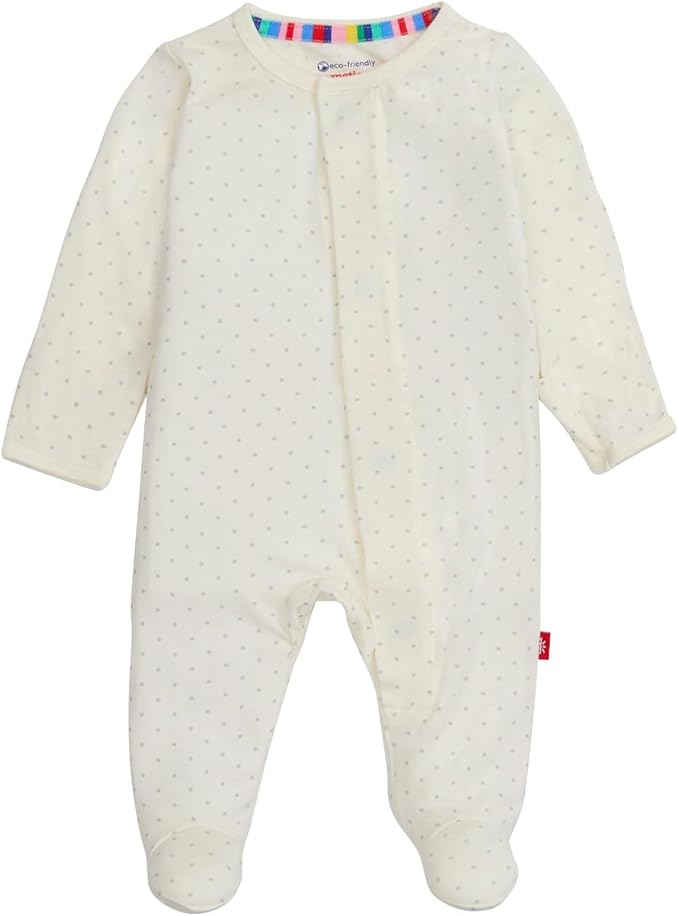 Magnetic Me Girls Modal Magnetic Baby Footie Pajamas | Silky Soft Modal Fabric by magneticme