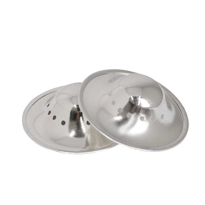 999 Silver Nursing Cups Breathable Design, 999 Silver Nipple Shields Nickle-Free by HotSoul
