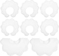 JenPen White Bibs for Baby Girl Bandana Muslin 360 Bibs Baby Bandana Drool for by JenPen
