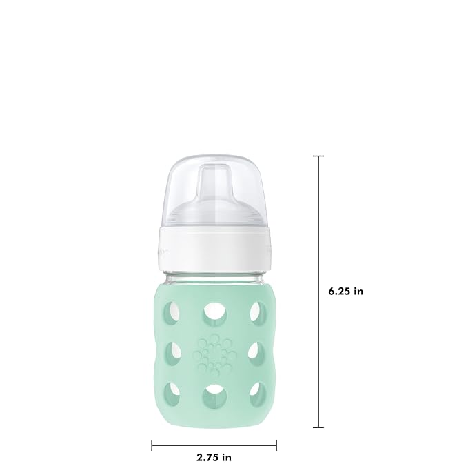Lifefactory 8-Ounce Wide Neck Glass Baby Bottle - Image 5