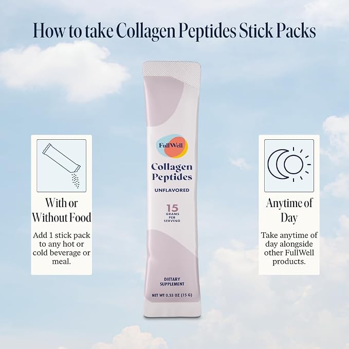 FullWell Hydrolyzed Collagen Peptide Stick Packs, Breastfeeding & Pregnancy - Image 5