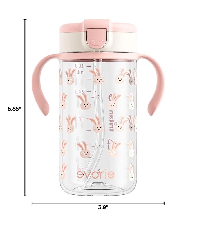 Evorie Tritan Spill Proof Toddler Straw Sippy Cup, 10 oz - Image 10