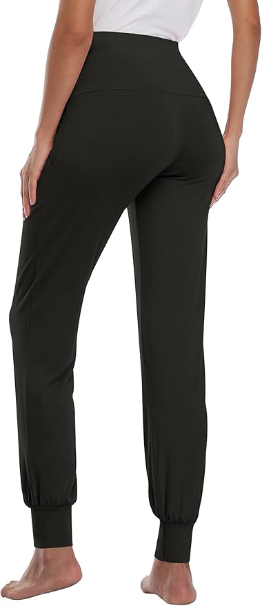 AMPOSH Women's Maternity Pants Stretchy Lounge Workout Pants Casual Loose Comfy - Image 4