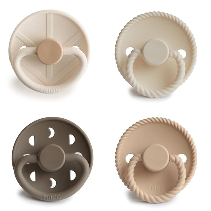 FRIGG SilkySoft Silicone Baby Pacifier 4-Pack Crystal Sparkle | Made in Denmark - Image 2