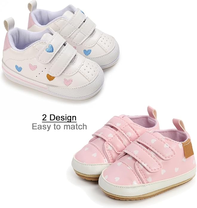 Clowora Baby Boys Girls Shoes Non-Slip Rubber Sole Sneakers Infant First - Image 3