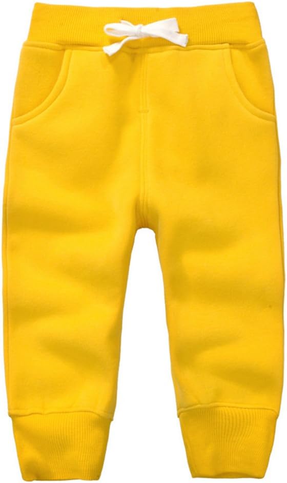 CuteOn Unisex Toddler Jogger Pants Kids Cotton Elastic Waist Winter Baby by CuteOn