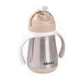 Beaba Stainless Steel Straw Sippy Cup, Insulated Toddler Cups Spill Proof by BEABAUSA