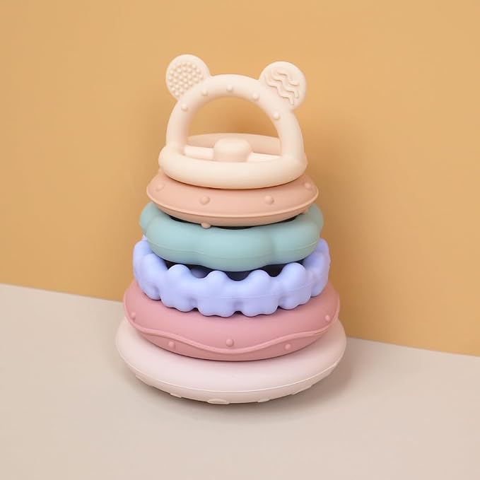 Baby Bear Teething & Stacking Toy Set - Image 2