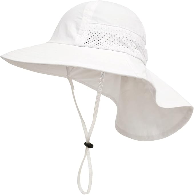 XIAOHAWANG Girls Sun Hat Baby Beach Hats Boys UPF 50+ Kids Summer Protection by XIAOHAWANG