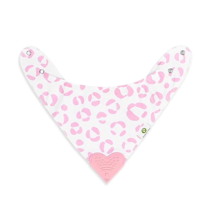 Pickle & Olive - Baby Bandana Girl Teething Bibs - Set Of 4 -Leopard - Image 9