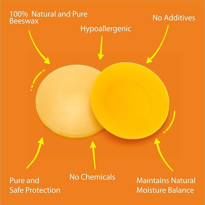 Natural Beeswax Nipple Shields – Beeswax Nursing Cups - Image 2