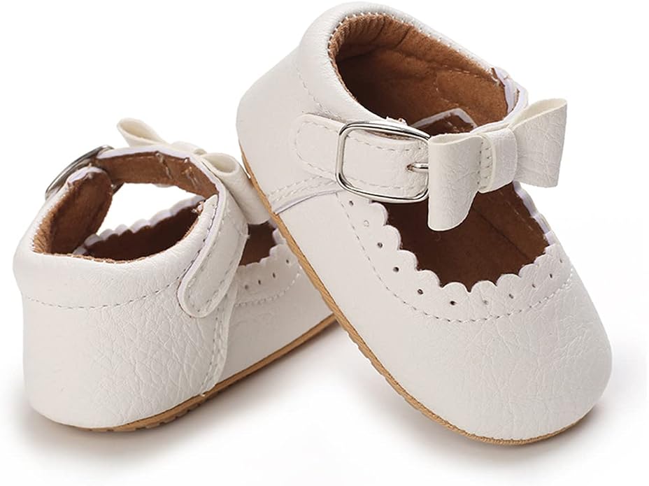 COSANKIM Baby Girls Mary Jane Flats Shoes Anti-Slip Rubber Sole Infant Toddler - Image 3
